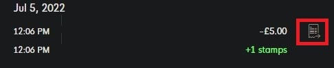 Specific Transaction Line